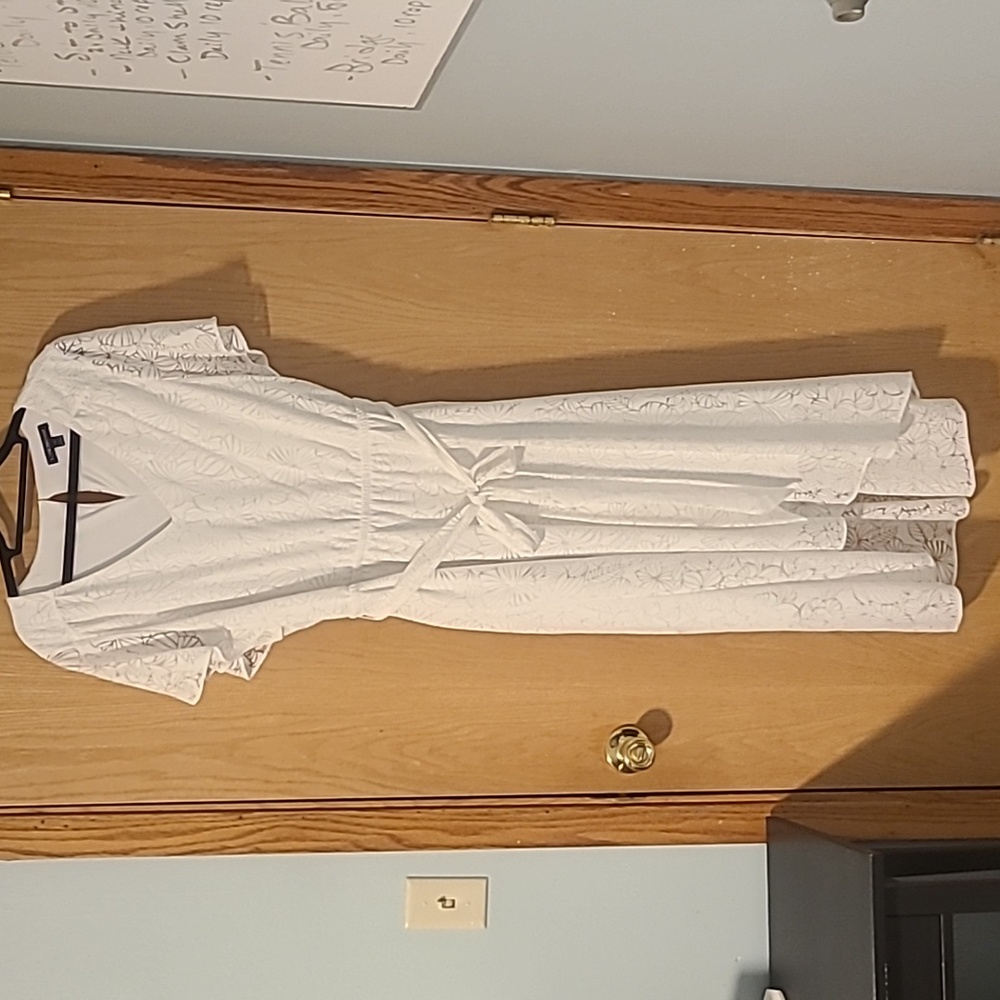 Lane Bryant 14/16 White Floral Dress